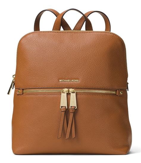 michael kors rhea slim|Michael Kors Rhea Zip Medium Slim Backpack .